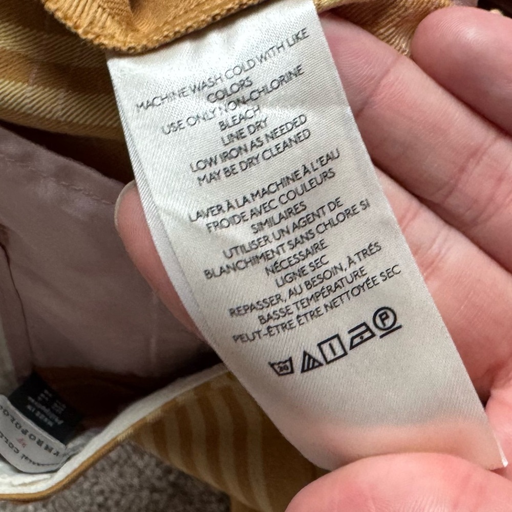 Anthropologie Maeve Kick-Flare Pants Orange Plaid 6 Small - Picture 7 of 12